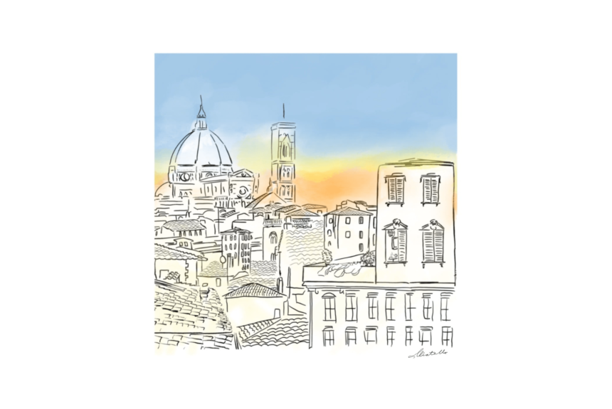 "Florence by Day" Technique: digital on archival paper Dimensions: 50x50 cm